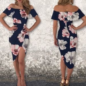🌷 Cocktail Floral Dress